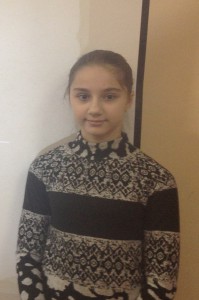 Морева Татьяна, ученица 7 класса заняла первое место в районной олимпиаде по английскому языку 
